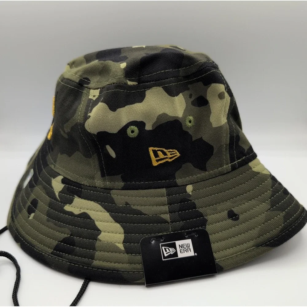 Men's New Era Chicago Cubs 2022 Armed Forces Day Bucket Hat Camo OSFM New
